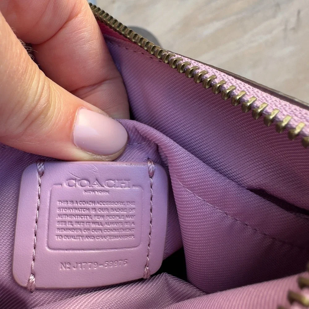 COACH Kitt Messenger Crossbody Bag-Crossgrain Leather-Limited Edtn Lilac-#59975